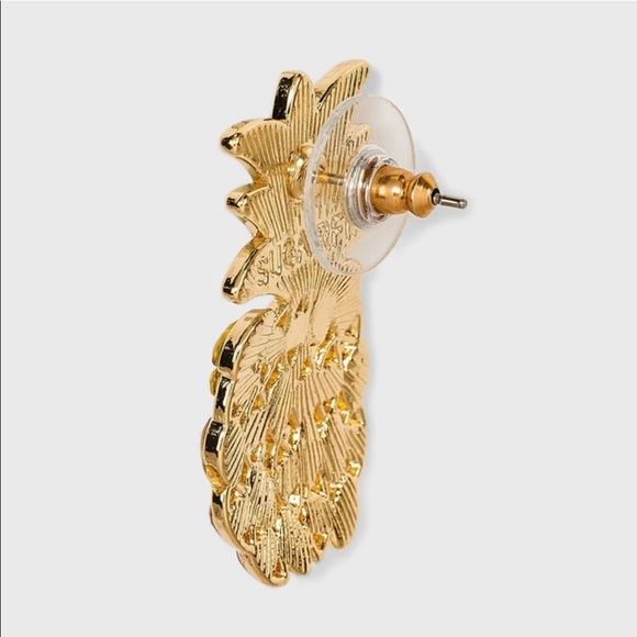 SUGARFIX by BaubleBar Crystal Pineapple Drop Earrings - Picture 6 of 6